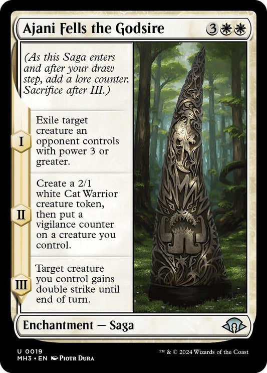 Ajani Fells the Godsire (19) (Modern Horizons 3)