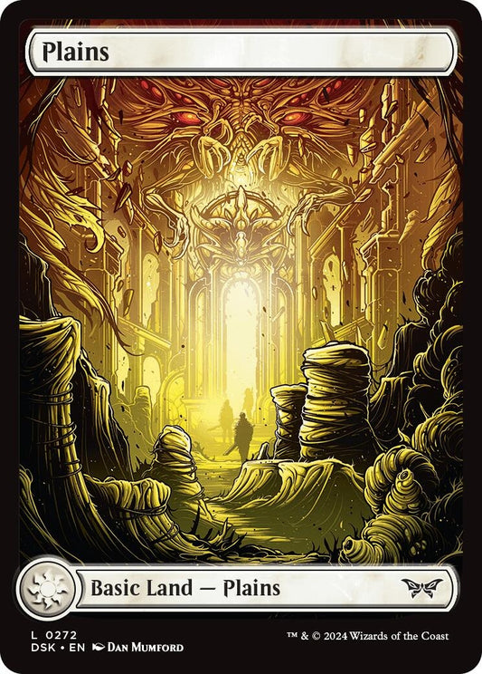 Plains (0272) - Full Art (272) (Duskmourn: House of Horror)
