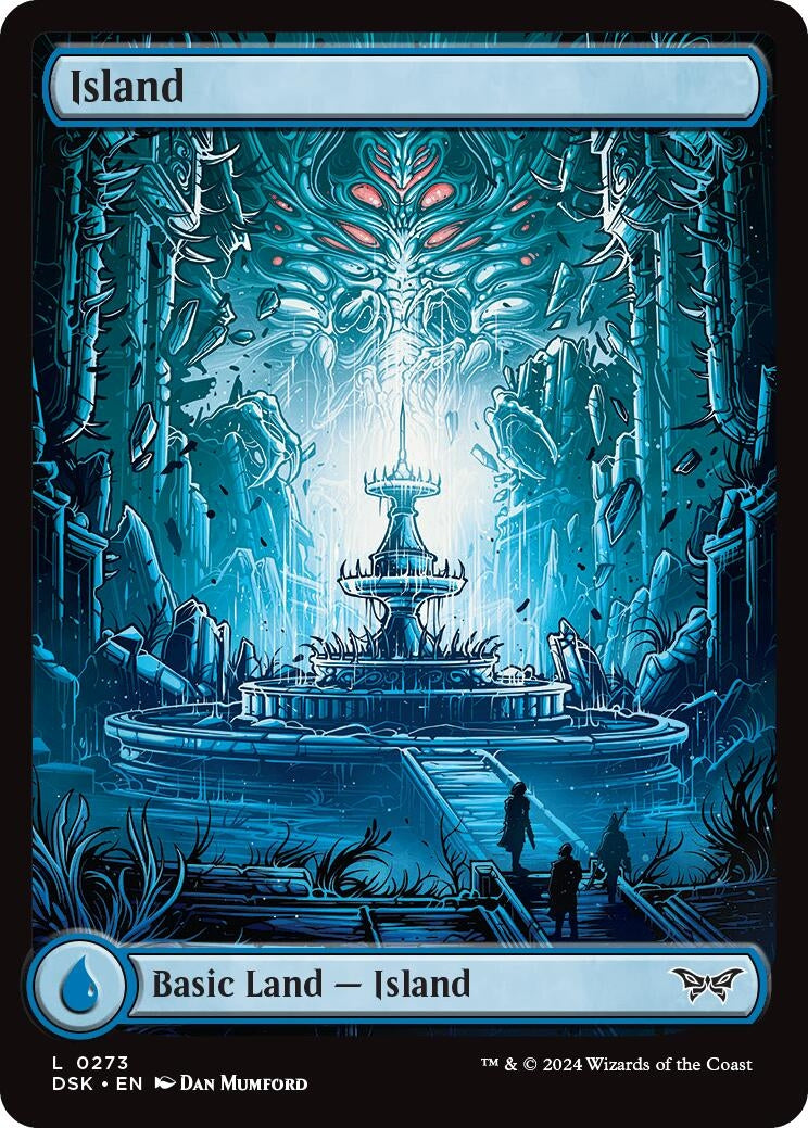 Island (0273) - Full Art (273) (Duskmourn: House of Horror)