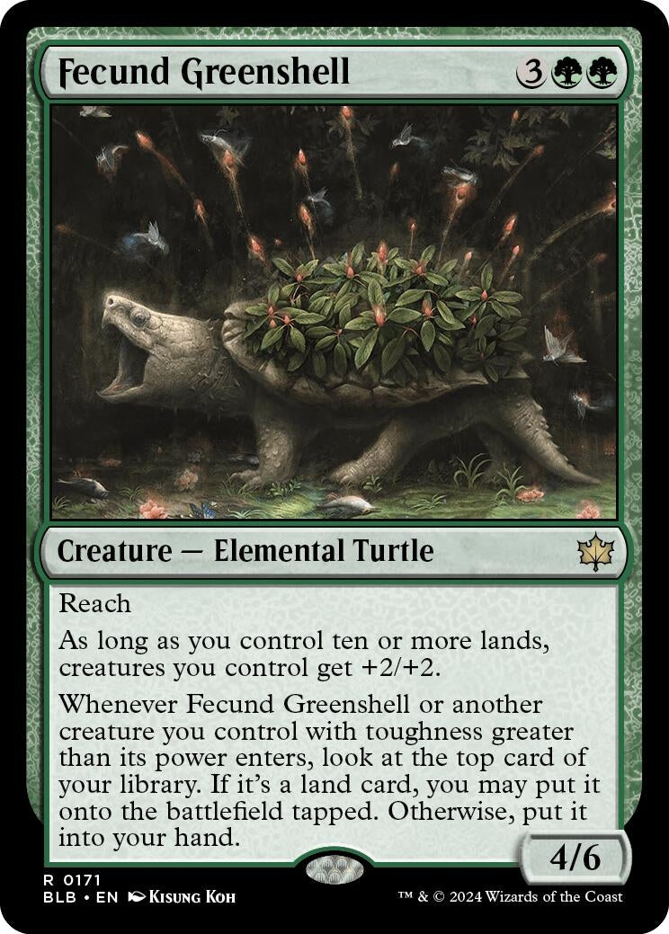 Fecund Greenshell (171) (Bloomburrow)