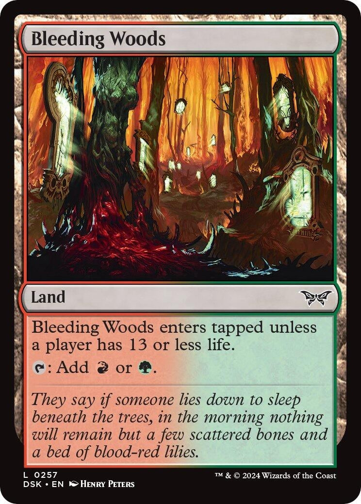 Bleeding Woods (257) (Duskmourn: House of Horror)