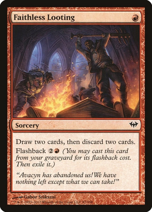 Faithless Looting (87) (Dark Ascension)