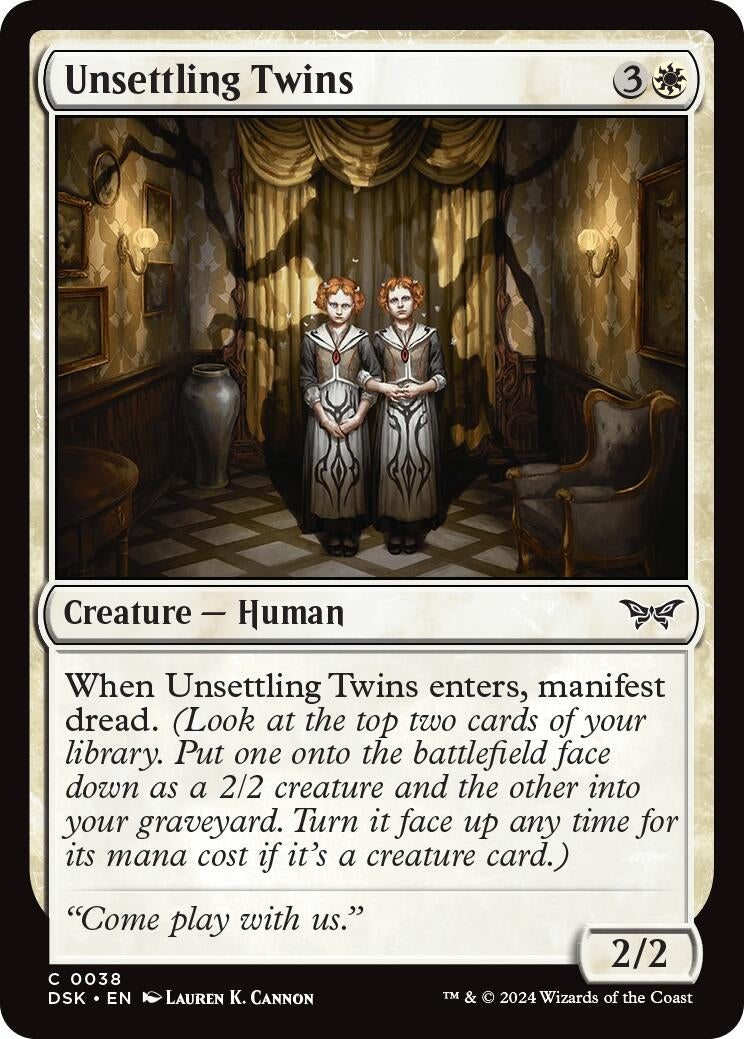 Unsettling Twins (38) (Duskmourn: House of Horror)