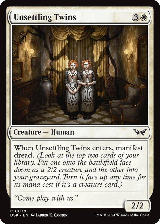 Unsettling Twins (38) (Duskmourn: House of Horror)