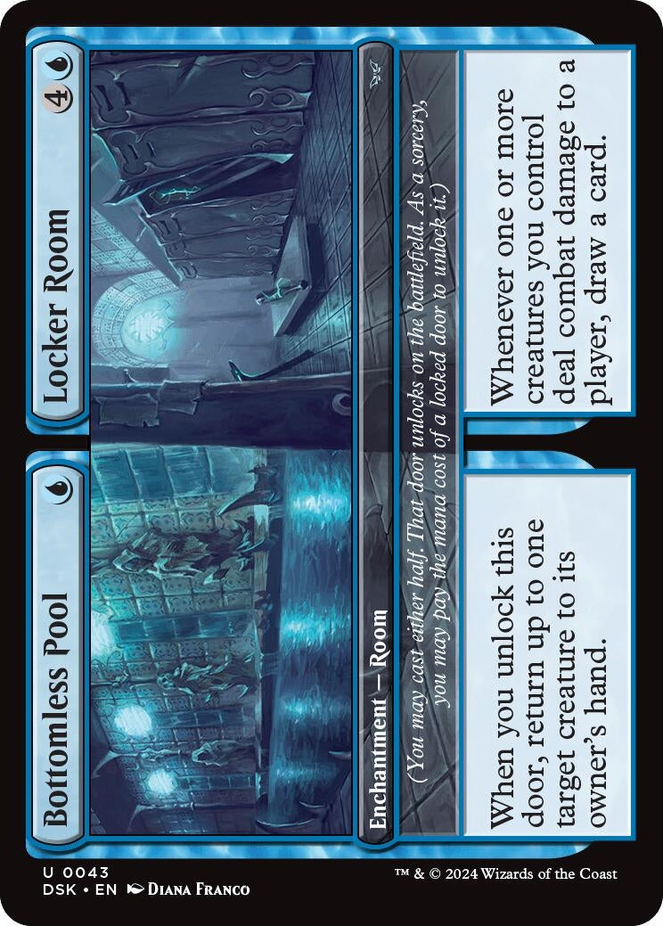 Bottomless Pool // Locker Room (43) (Duskmourn: House of Horror)