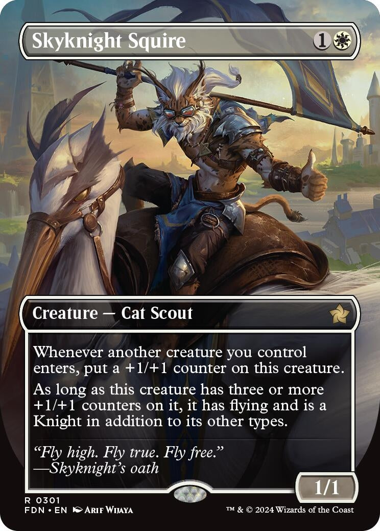 Skyknight Squire (Borderless) (301) (Foundations)