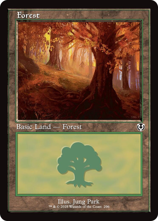 Forest (296) (Retro Frame) (296) (Innistrad Remastered)
