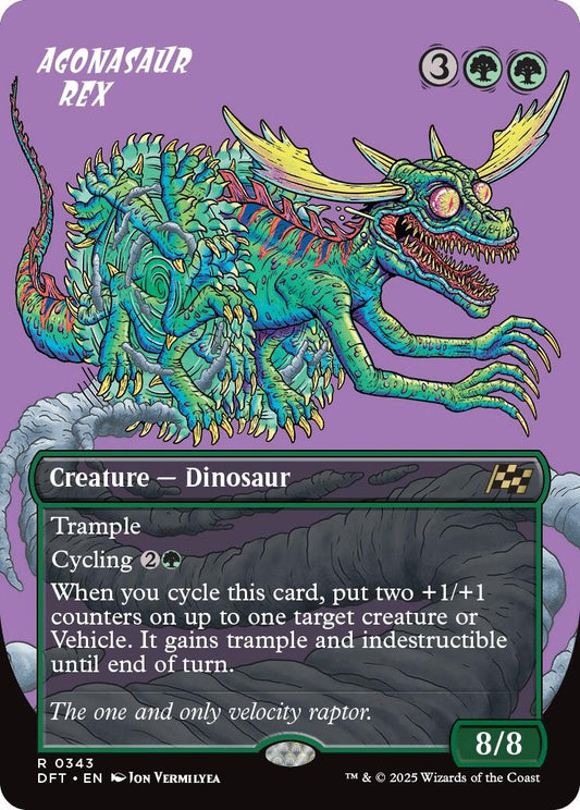 Agonasaur Rex (Borderless) (343) (Aetherdrift)