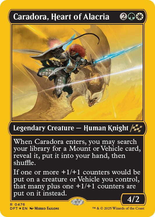 Caradora, Heart of Alacria (First-Place Foil) (476) (Aetherdrift)