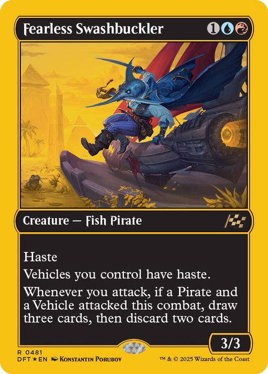 Fearless Swashbuckler (First-Place Foil) (481) (Aetherdrift)