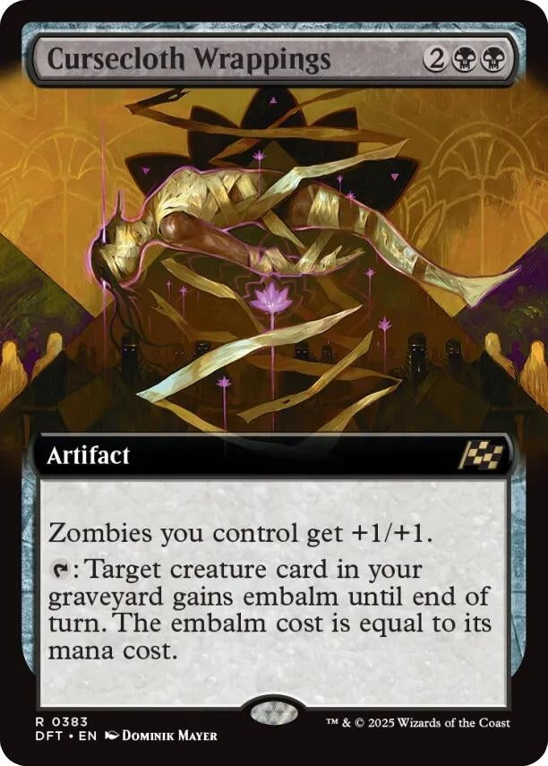 Cursecloth Wrappings (Extended Art) (383) (Aetherdrift)