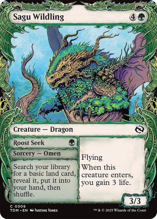 Sagu Wildling (Showcase) (306) (Tarkir: Dragonstorm)