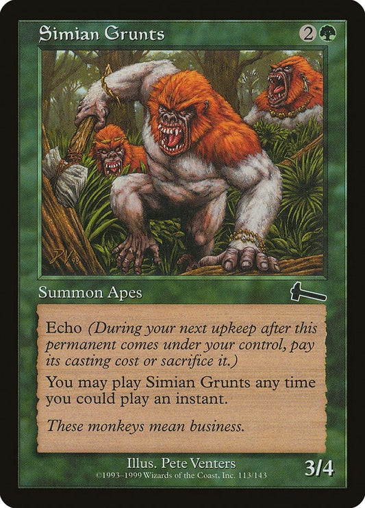Simian Grunts (113) (Urza's Legacy)