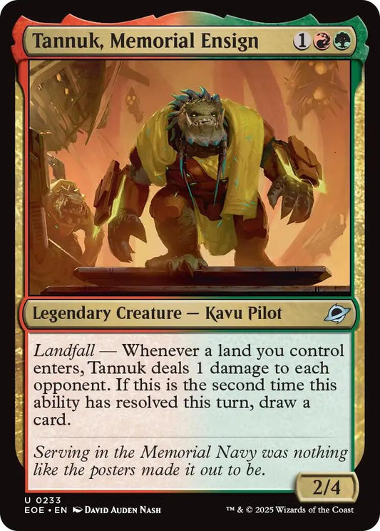Tannuk, Memorial Ensign (233) (Edge of Eternities)
