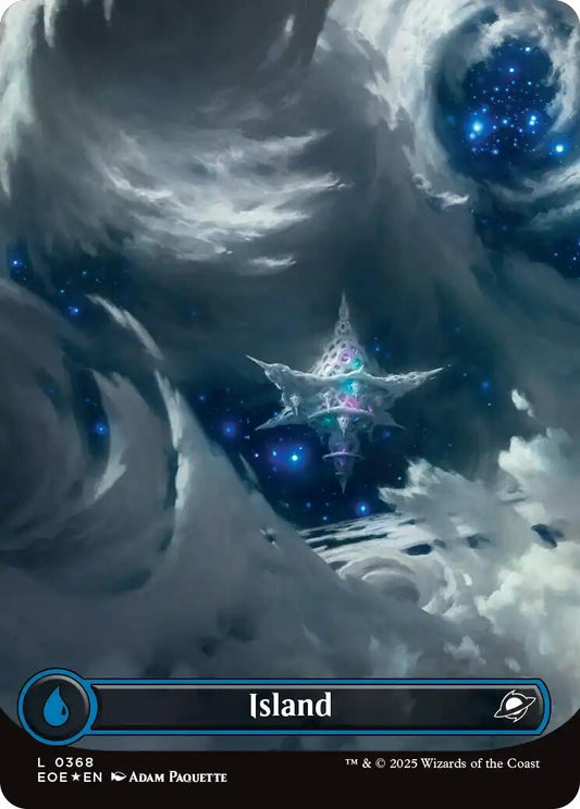 Island (0368) (Borderless) (Galaxy Foil) (368) (Edge of Eternities)