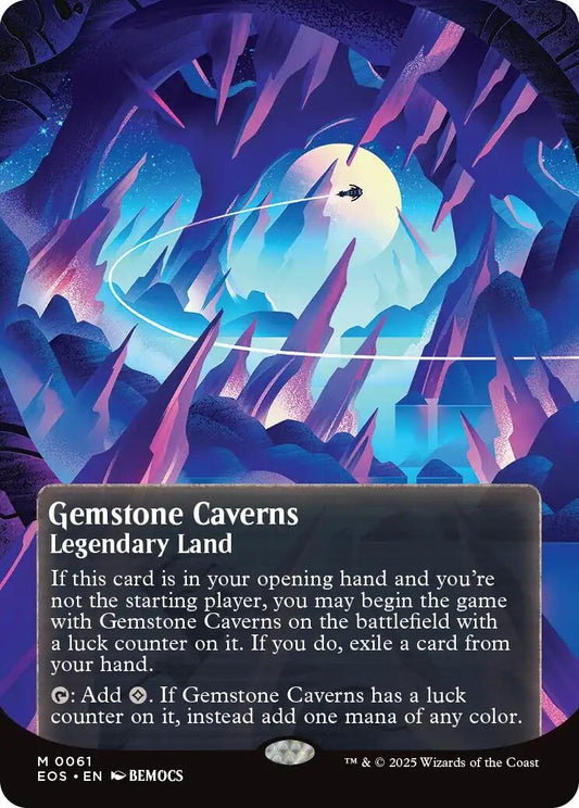 Gemstone Caverns (0061) (Borderless) (61) (Edge of Eternities: Stellar Sights)