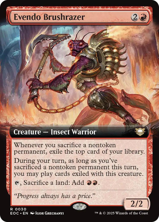 Evendo Brushrazer (Extended Art) (30) (Commander: Edge of Eternities)