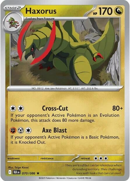 Image for Haxorus (070/086) - Pokemon
