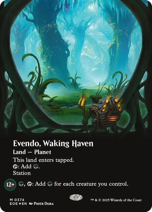 Evendo, Waking Haven (Borderless) (Galaxy Foil) (374) (Edge of Eternities)