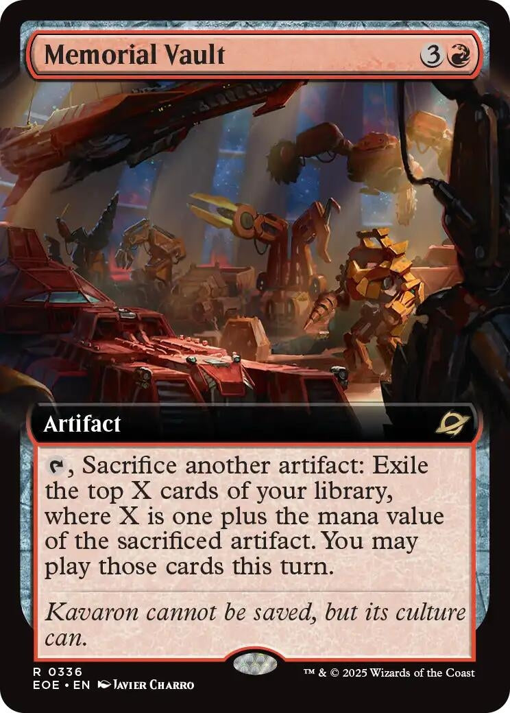 Memorial Vault (Extended Art) (336) (Edge of Eternities)