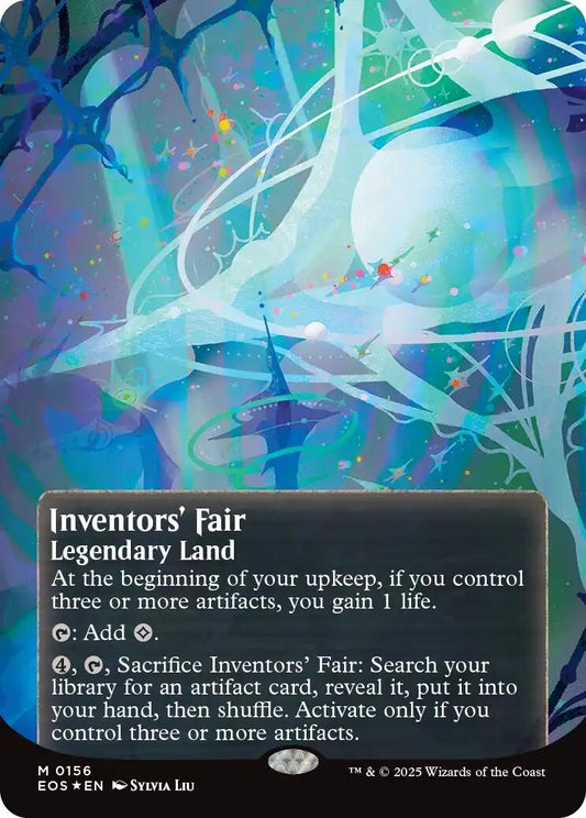 Inventors' Fair (0156) (Borderless) (Galaxy Foil) (156) (Edge of Eternities: Stellar Sights)