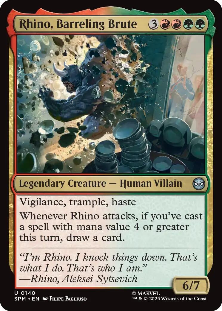 Rhino, Barreling Brute (140)