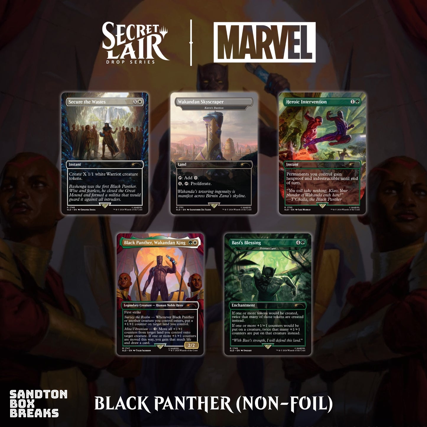 Black Panther non-foil Bundle (opened)
